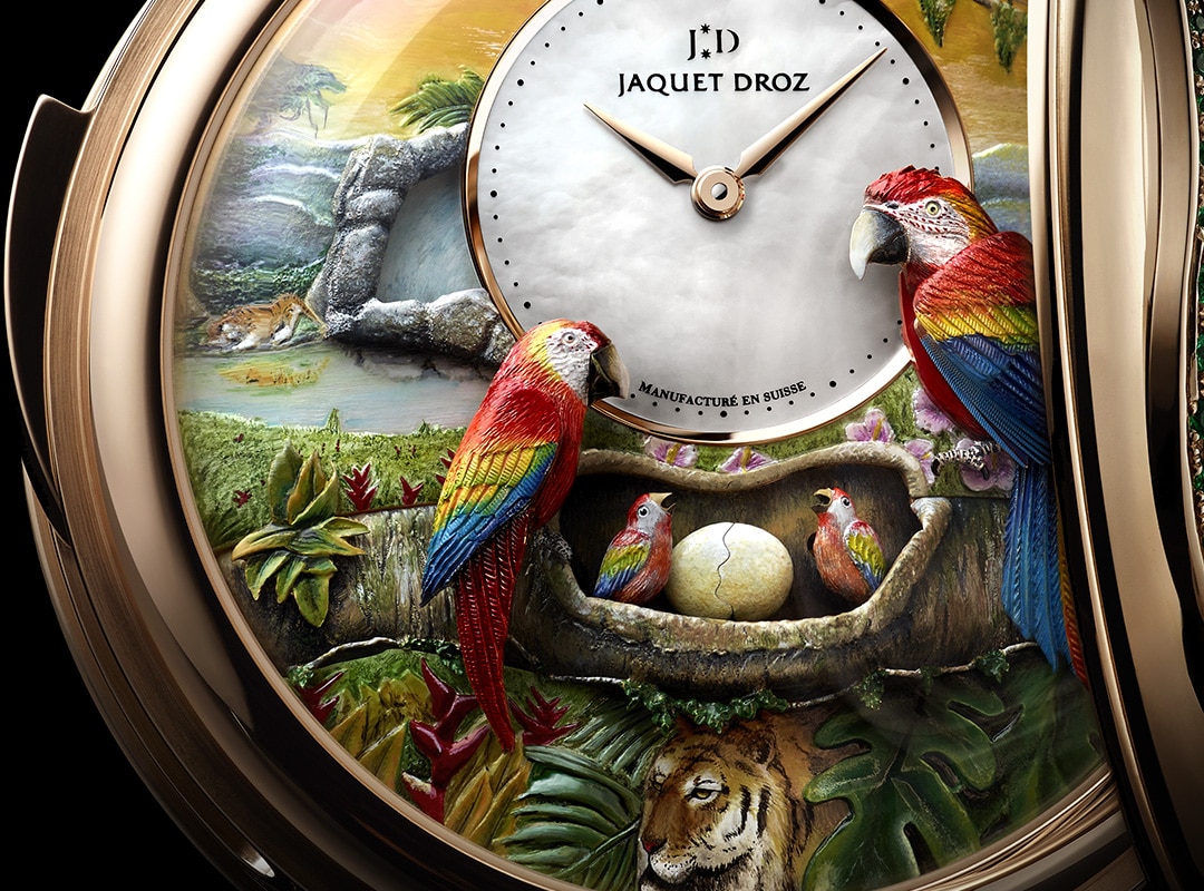 Parrot Repeater Pocket Watch